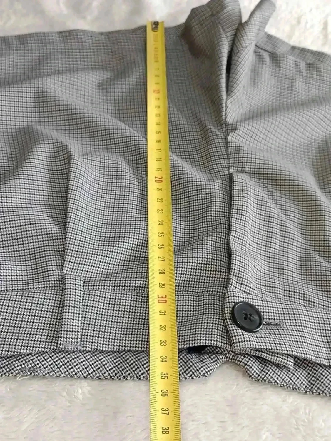 Mini short de cuadros gris Talla 36 – photo 8